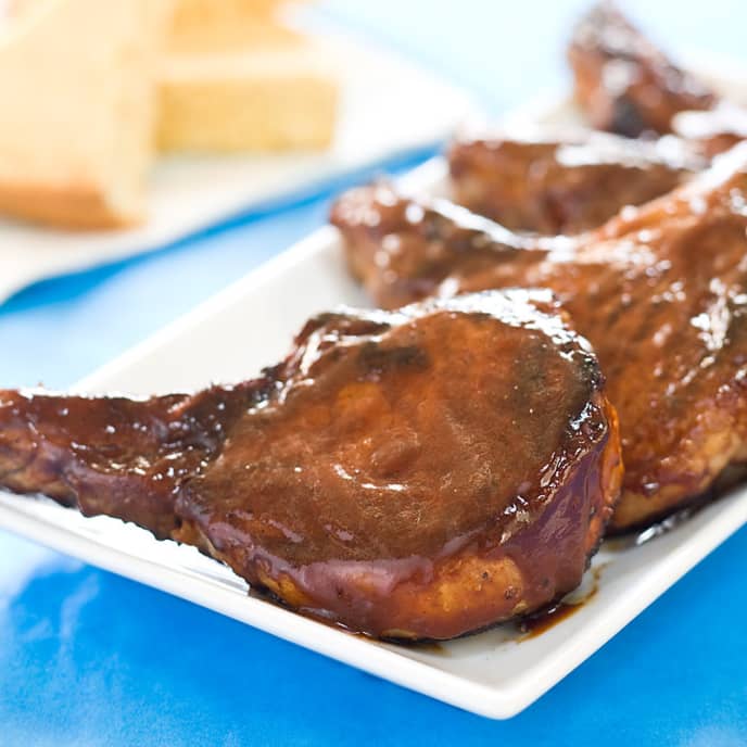 Skillet Barbecued Pork Chops