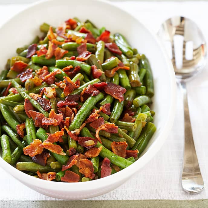 Bacon-Braised Green Beans