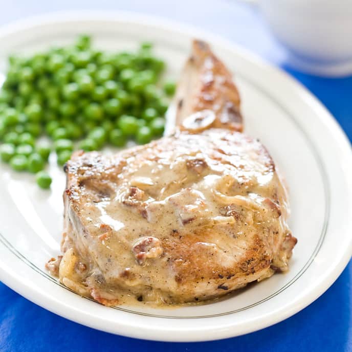 DinerStyle Pork Chops and Gravy America's Test Kitchen Recipe