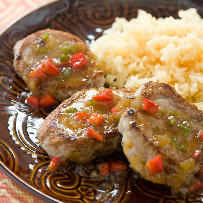 Pork Tenderloin with Mango Chutney Glaze