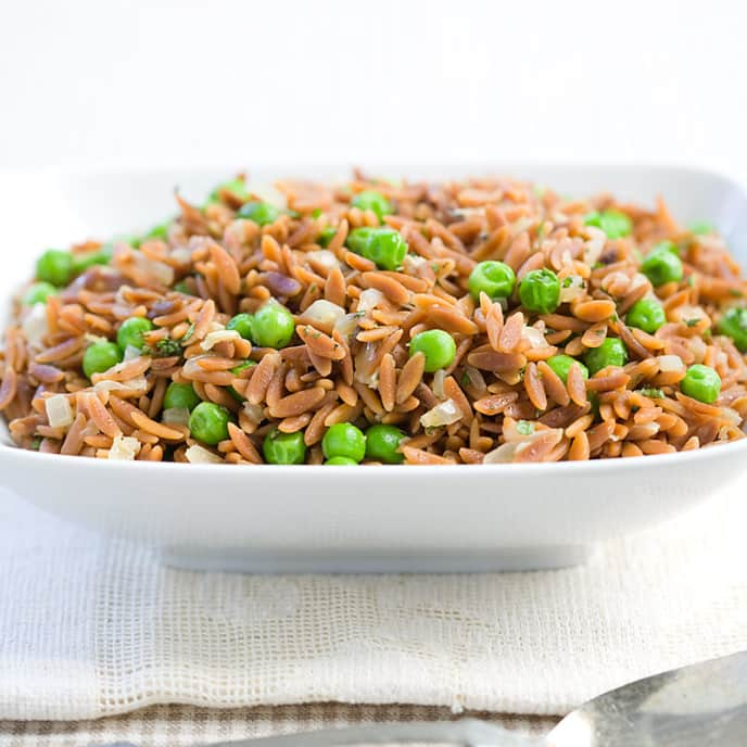 Orzo with Peas and Mint