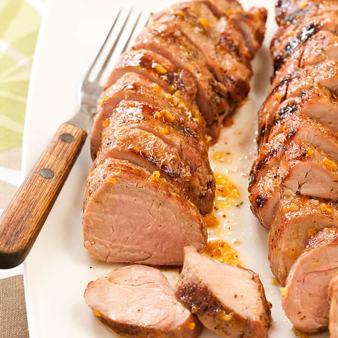 Orange-Glazed Grilled Pork Tenderloin