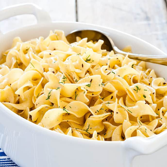 Egg Noodles with Caraway and Brown Butter