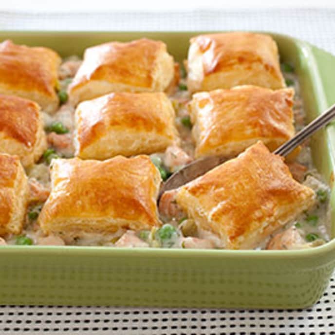 Skillet Salmon and Leek Pot Pie America's Test Kitchen Recipe