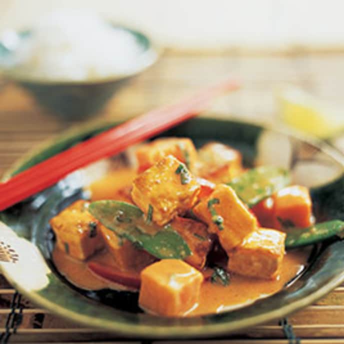 Skillet Thai Curry with Sweet Potatoes and Tofu America's Test