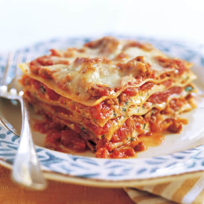 Light Meat and Cheese Lasagna