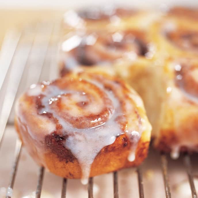 Quick Cinnamon Rolls with Buttermilk Icing America's Test Kitchen Recipe