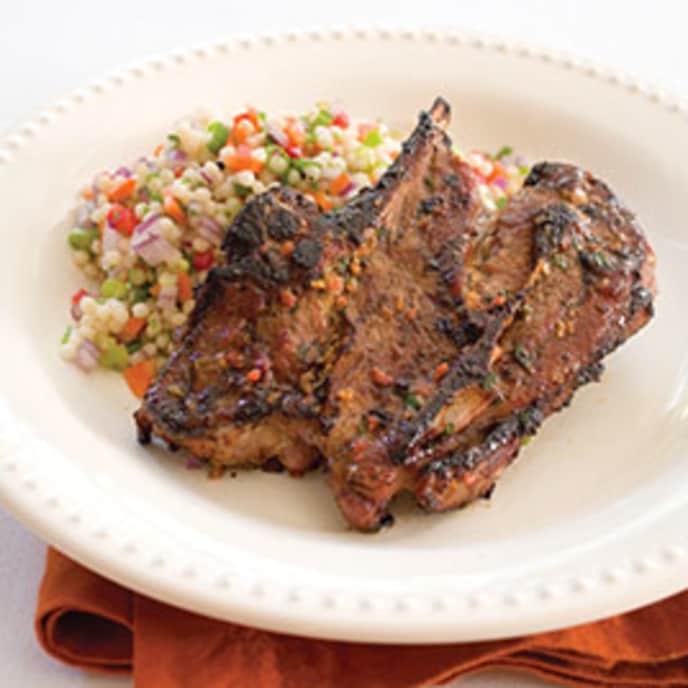 Grilled Loin or Rib Lamb Chops with Herbs and Garlic America's Test