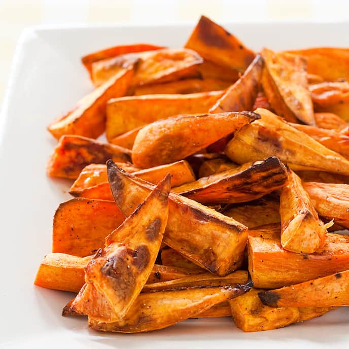 Roasted Sweet Potato Wedges Cook's Country Recipe