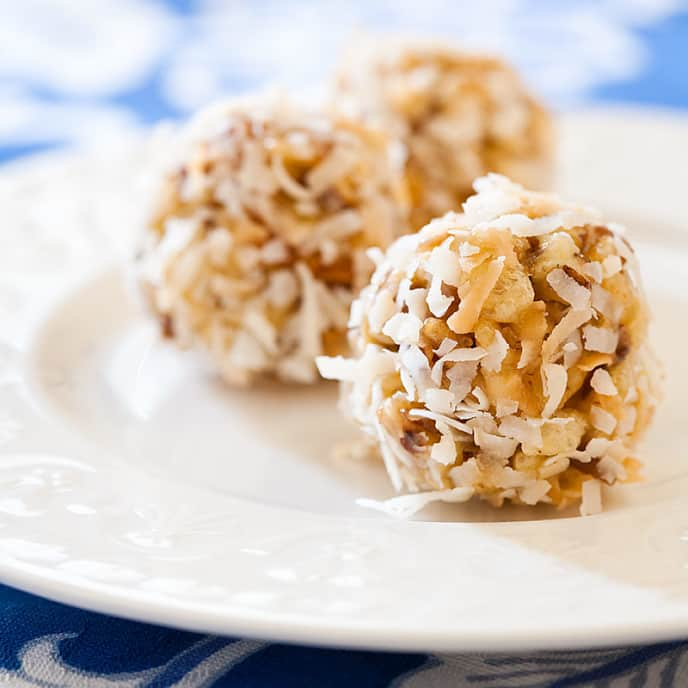 Coconut-Date Rice Krispies Balls