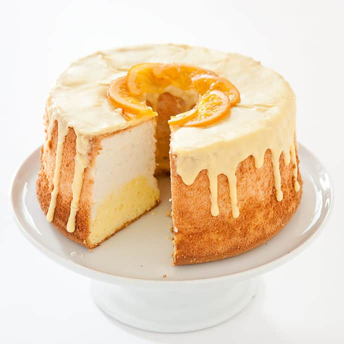 Diplomat Cake or Charlotte Cake with Strwaberries and Lady Fingers in Baking  Pan on a Wooden Table with Yellow Background / Focus Stock Image - Image of  food, background: 138065587