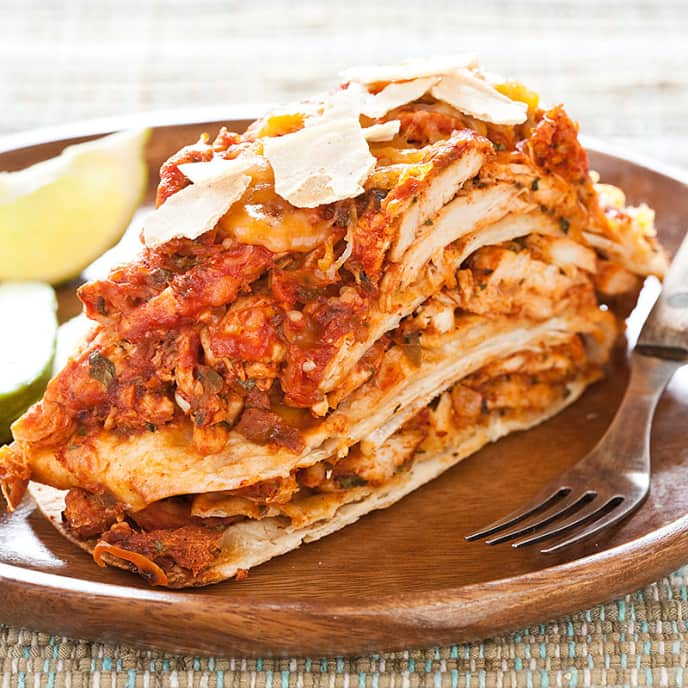 Slow-Cooker Chicken Enchilada Casserole