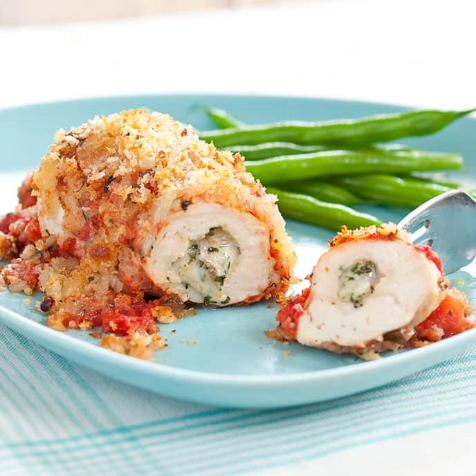 Chicken Parmesan Roll-Ups