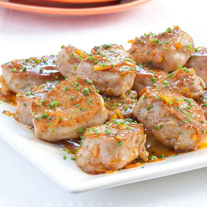 Orange-Glazed Pork Medallions