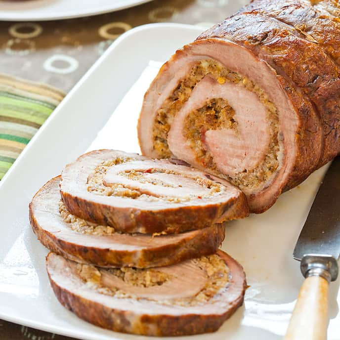 Sausage-Stuffed Pork Loin