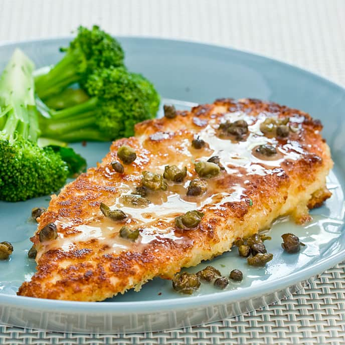 Chicken Cutlets with Lemon and Capers