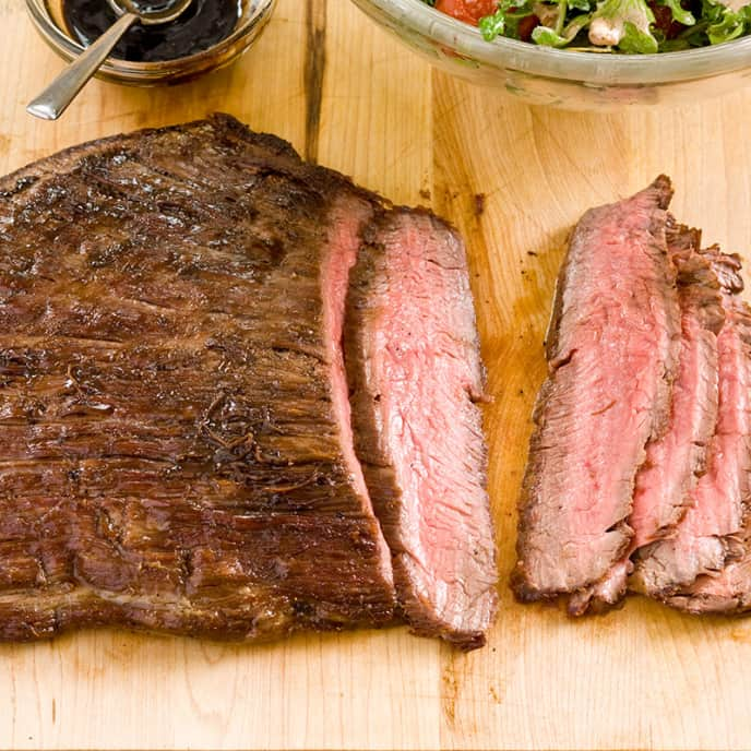 Balsamic Steak with Roasted Tomato Salad