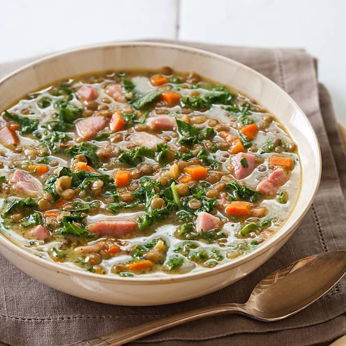 Lentil Soup with Ham