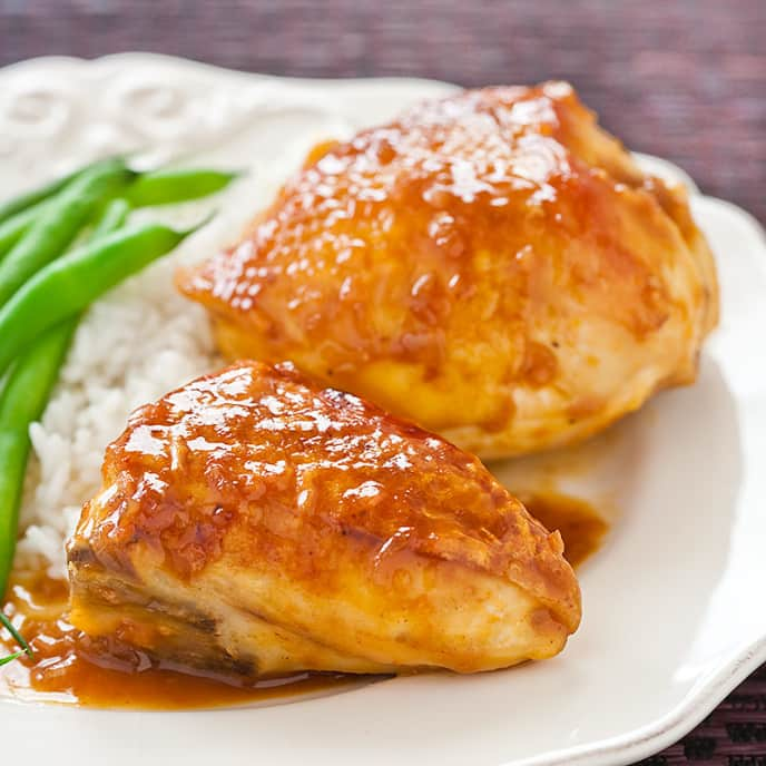 Orange-Glazed Chicken