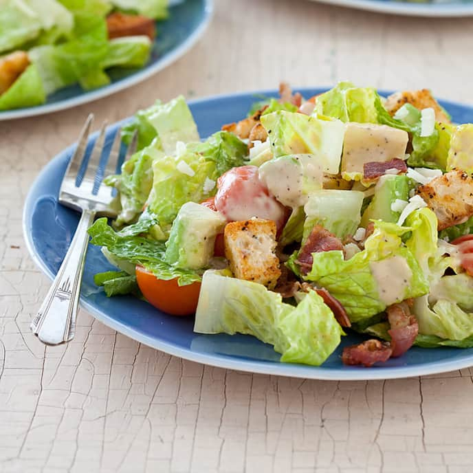 Bacon-Avocado Caesar Salad