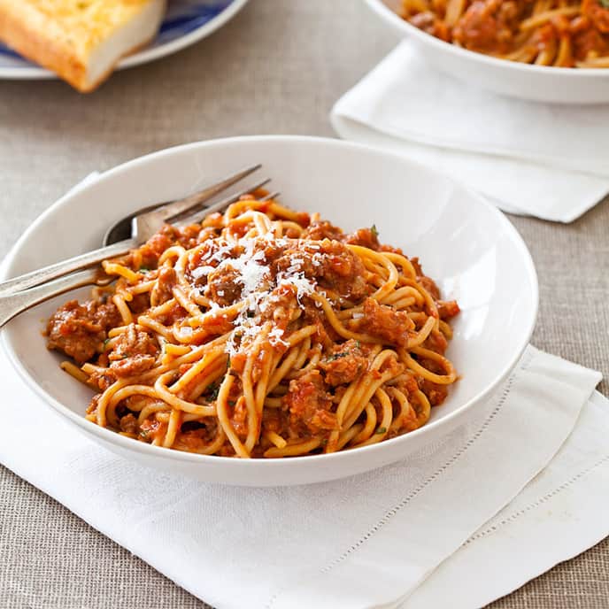 Spaghetti Bolognese for Two America's Test Kitchen Recipe