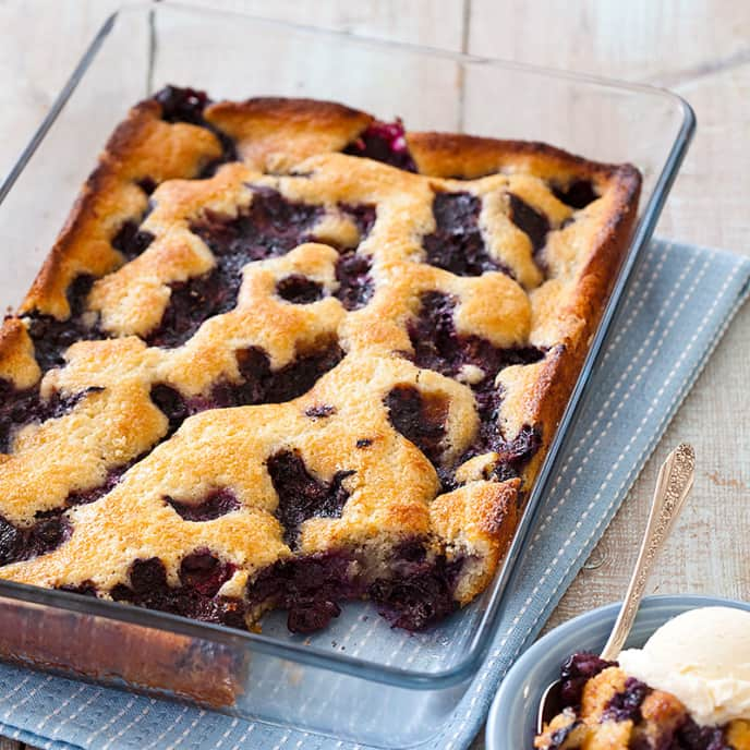 Texas-Style Blueberry Cobbler