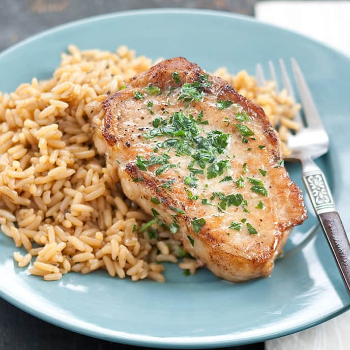 Skillet Pork Chops and Rice