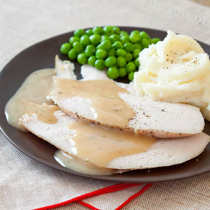 Slow-Cooker Turkey Breast with Gravy