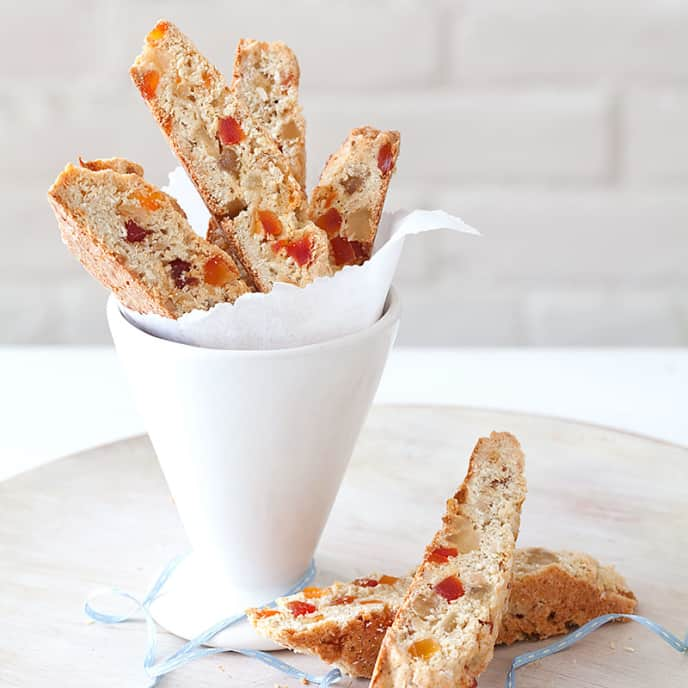 Dried Fruit and Coconut Biscotti