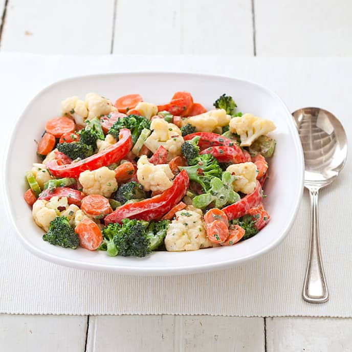 Mixed Vegetables with Instant Cream Sauce America's Test Kitchen Recipe