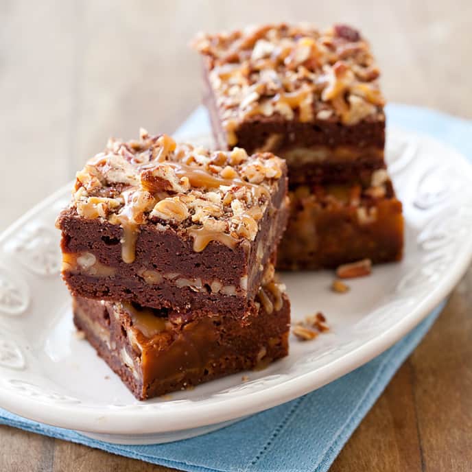 Quicker Turtle Brownies Cook's Country Recipe