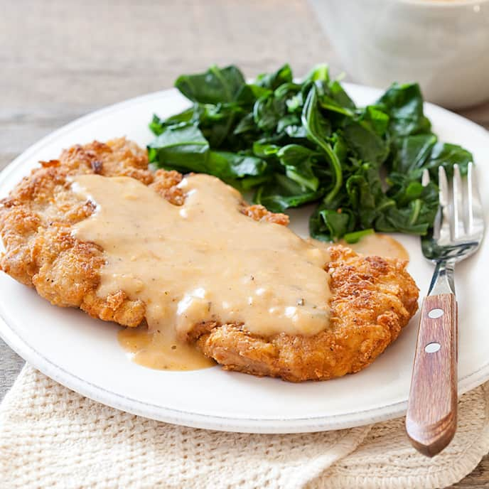 Country-Fried Pork with Gravy