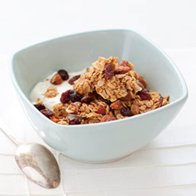 Pecan-Orange Granola with Dried Cranberries