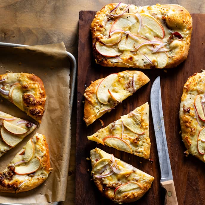 Bacon, Apple, and Date Flatbreads America's Test Kitchen Recipe