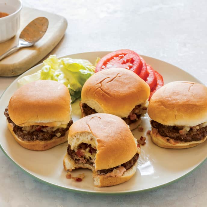 Toaster Oven Bacon and Onion Sliders
