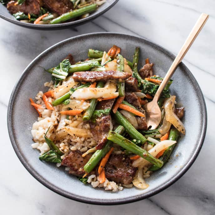 Beef StirFry with Bok Choy and Green Beans America's Test Kitchen Recipe