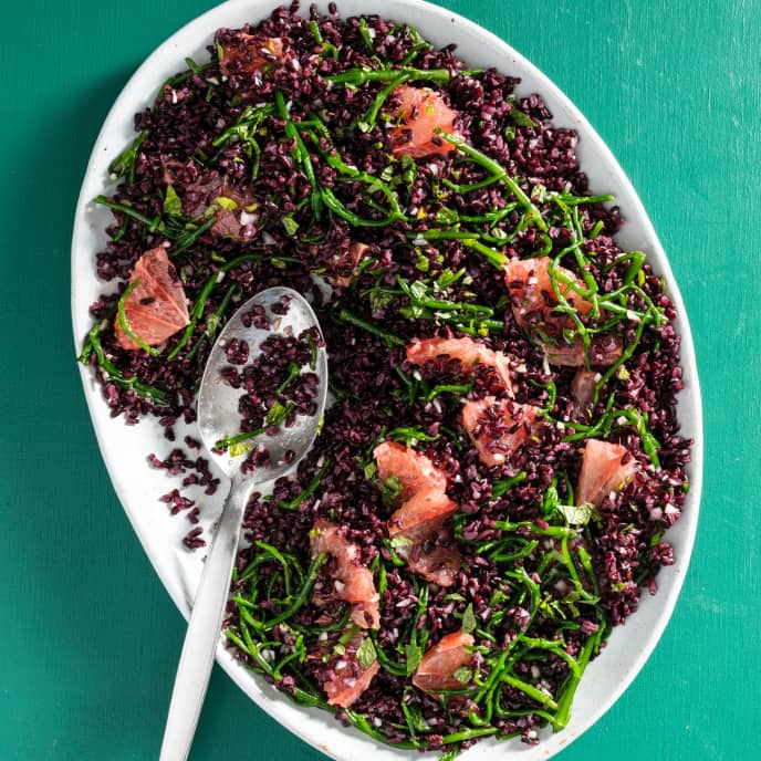 Black Rice and Sea Bean Salad