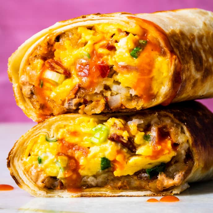 Breakfast Burritos with Bacon and Crispy Potatoes America's Test