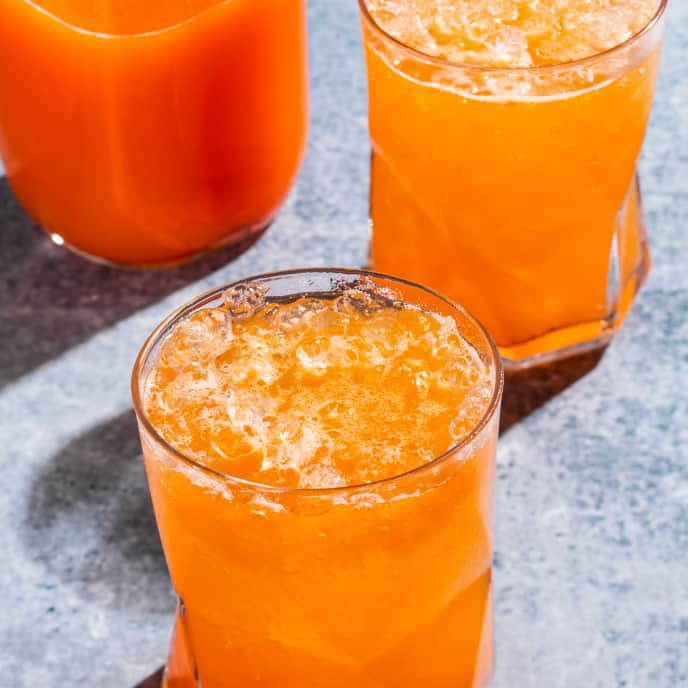 Cantaloupe and Fresno Chile Spritzer