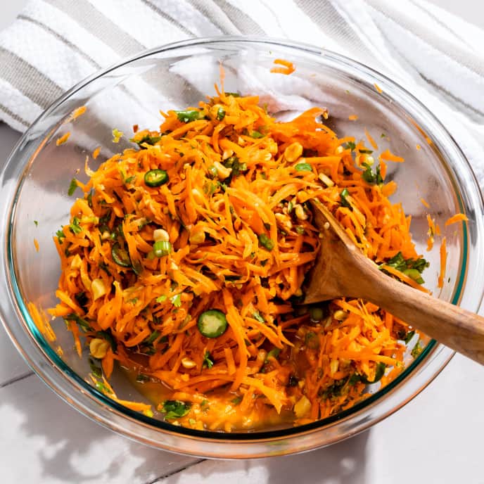 Shredded Carrot and Serrano Chile Salad Cook's Country Recipe