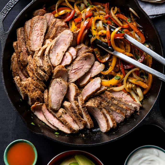 Cast Iron Pork Fajitas