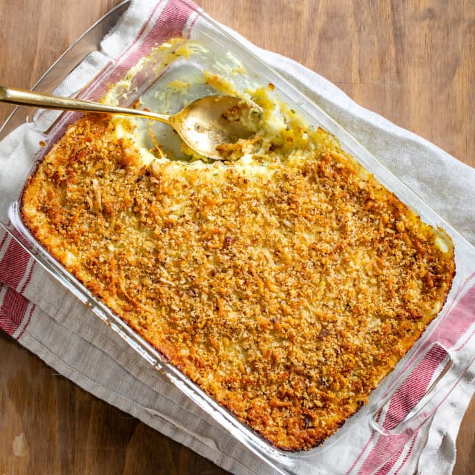 Cheesy Mashed Potato Casserole