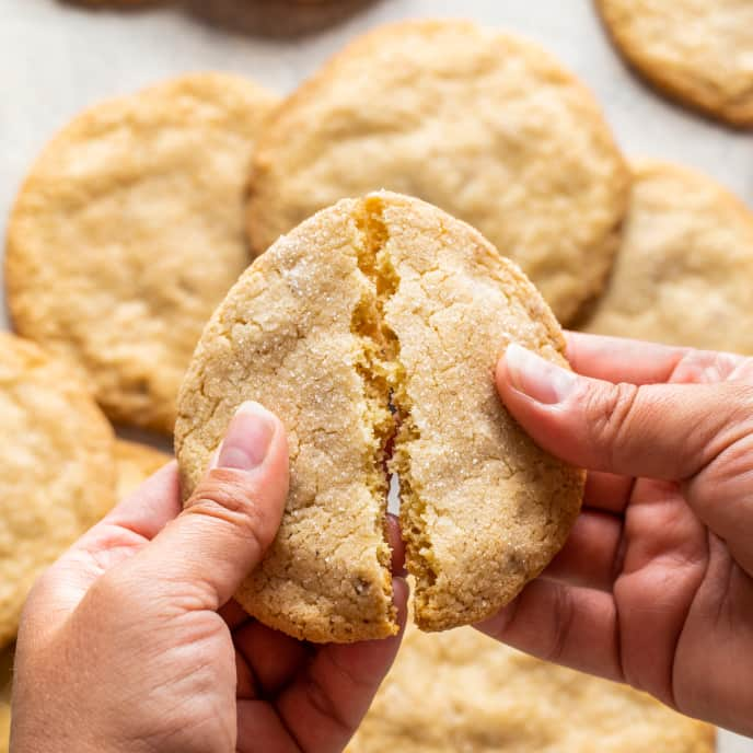 Chewy Hazelnut Brown Butter Sugar Cookies