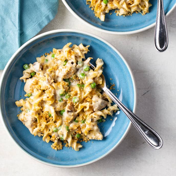 Chicken Noodle Casserole for Two