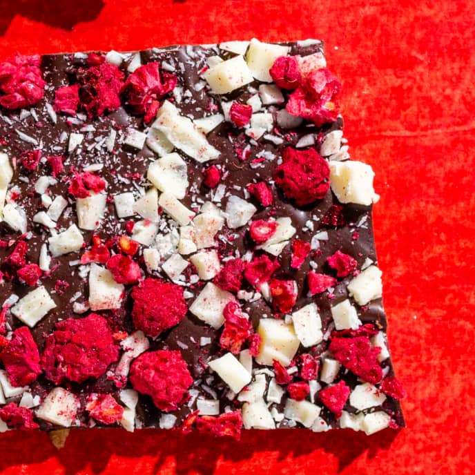 White Chocolate–Raspberry Bark