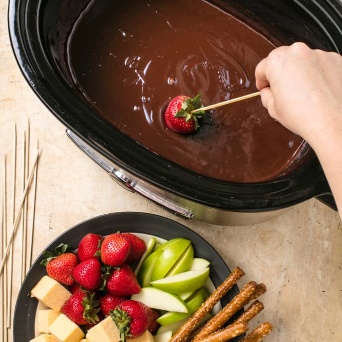 SlowCooker Chocolate Fondue America's Test Kitchen Recipe
