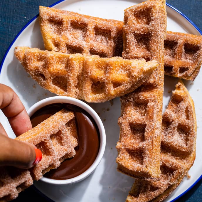 Churro-Style Waffles