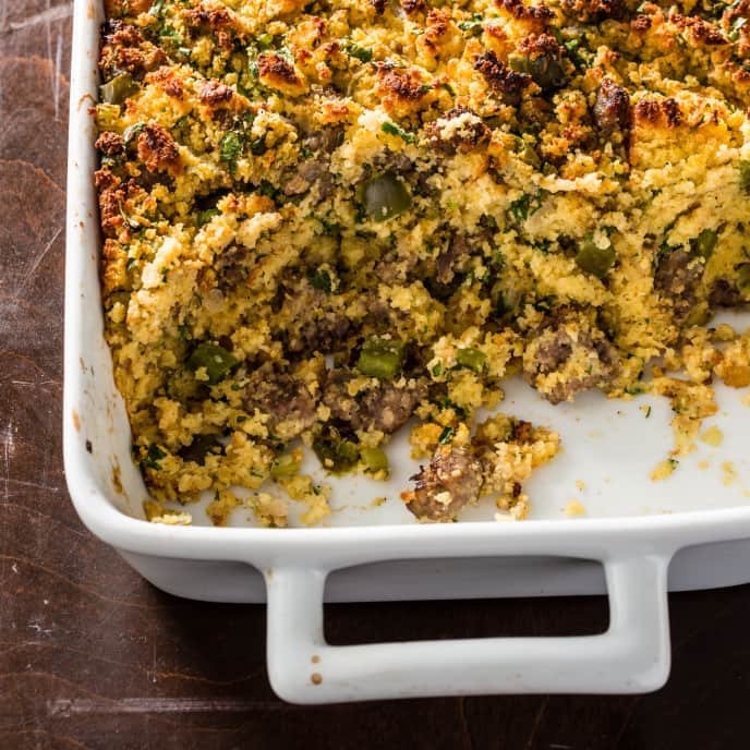 Cornbread Dressing with Sausage