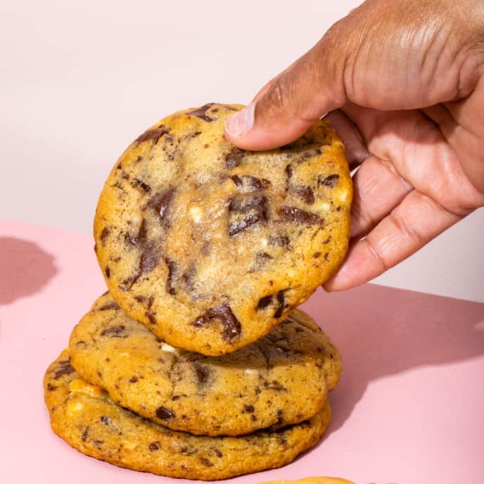 Loaded Triple Chocolate Chunk Cookies