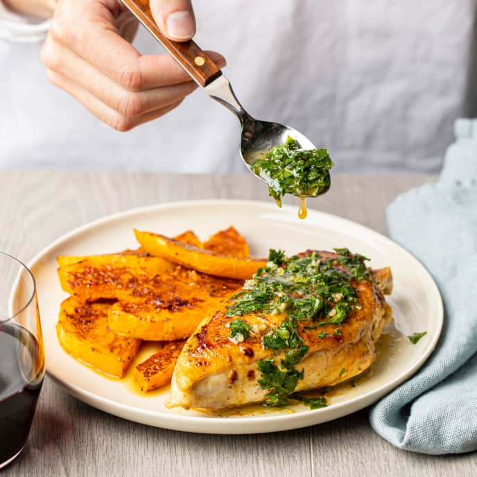 Crispy-Skinned Chicken for One